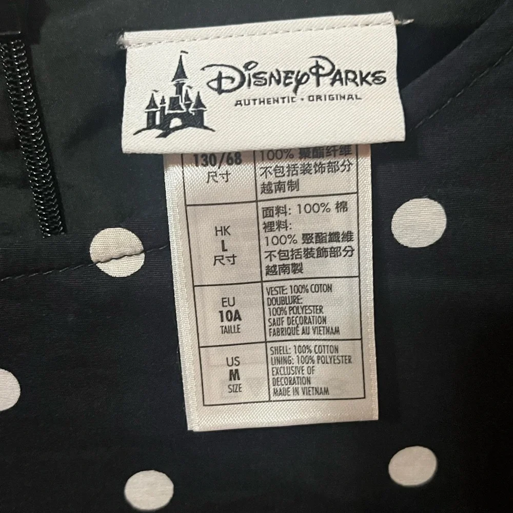 Disney Parks Black and White Polka Dot Dress